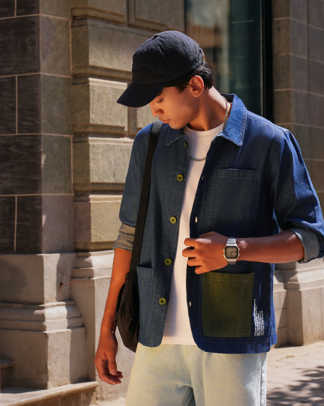 Dark Indigo Full-Sleeved Shacket