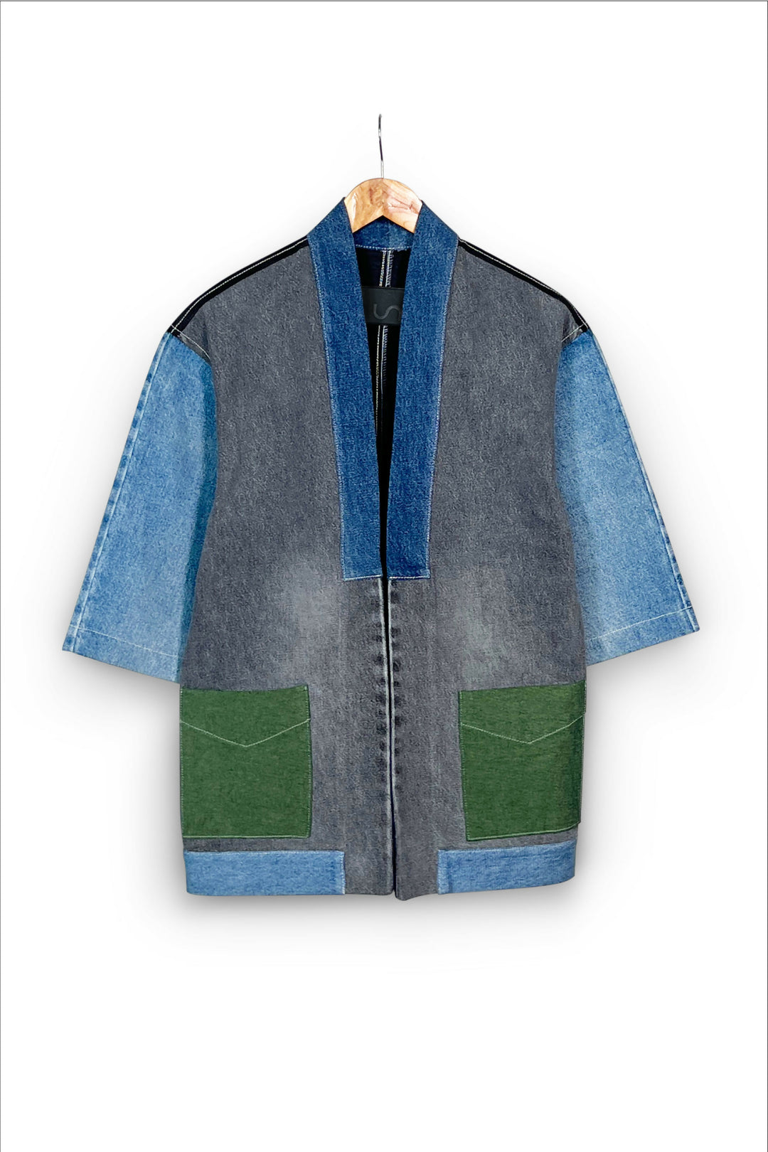 Upcycled Denim Kimono Jacket