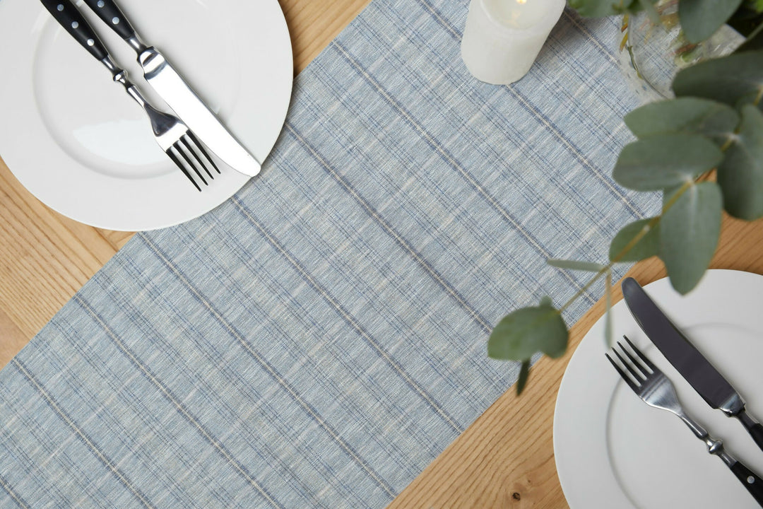 Plaid Cotton Table Runner