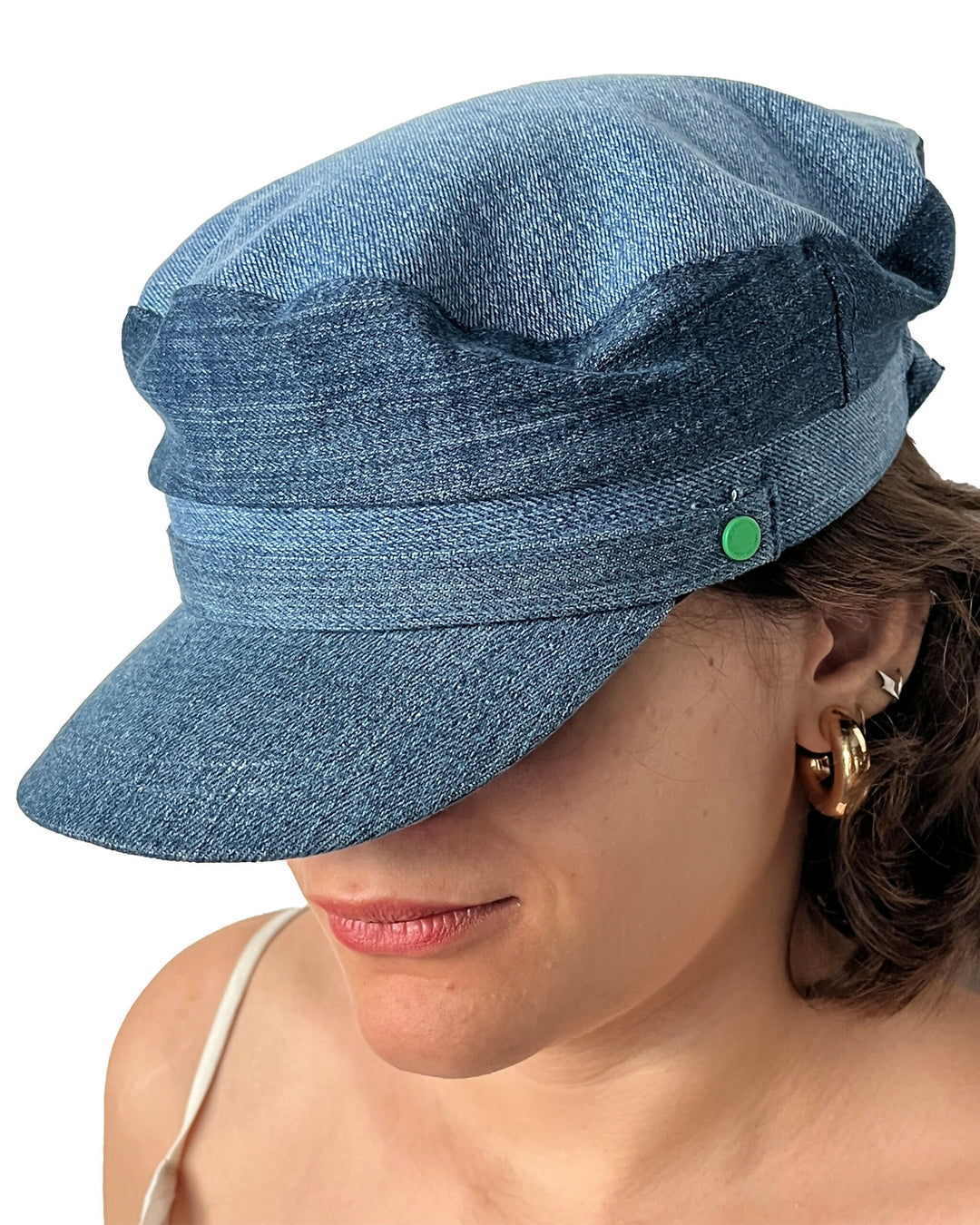 Upcycled Denim Sailor Hat