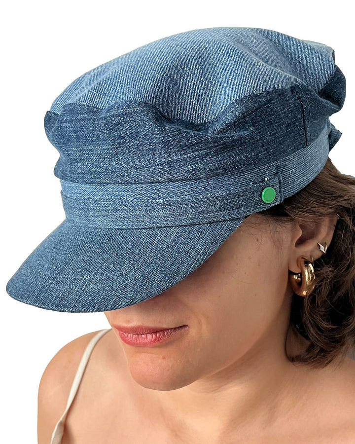 Upcycled Denim Sailor Hat