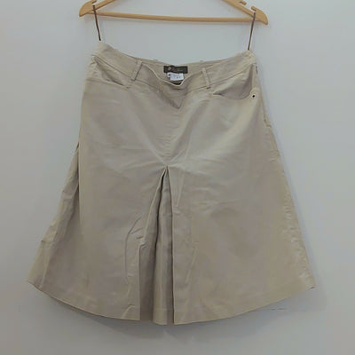 Beige A-Line Skirt