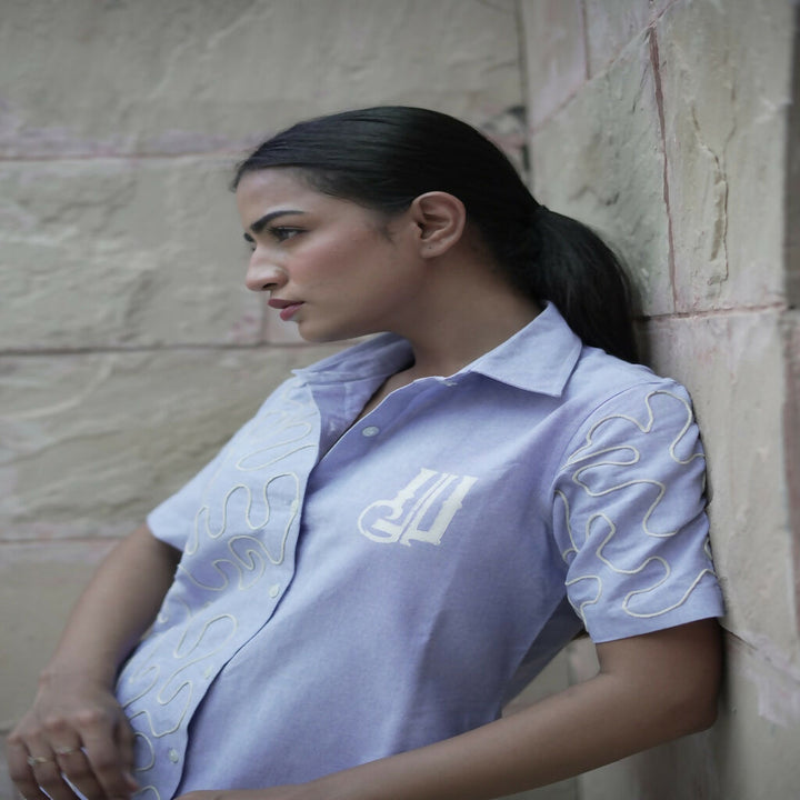 Unisex Blue Dori Work Shirt