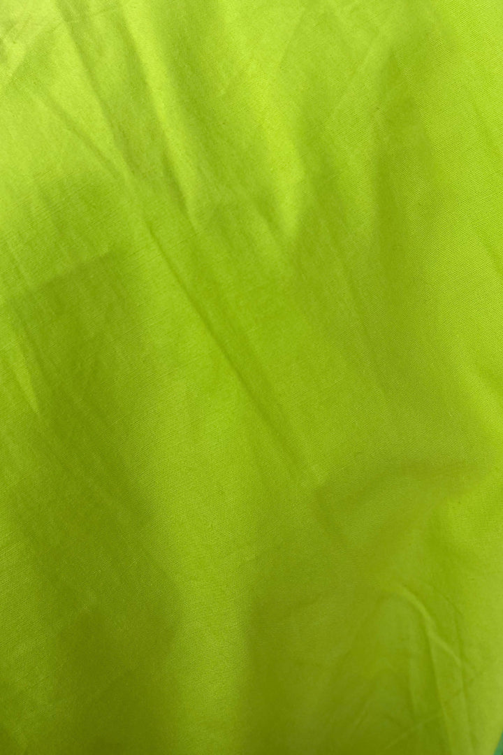 Green Contrast Mini Dress