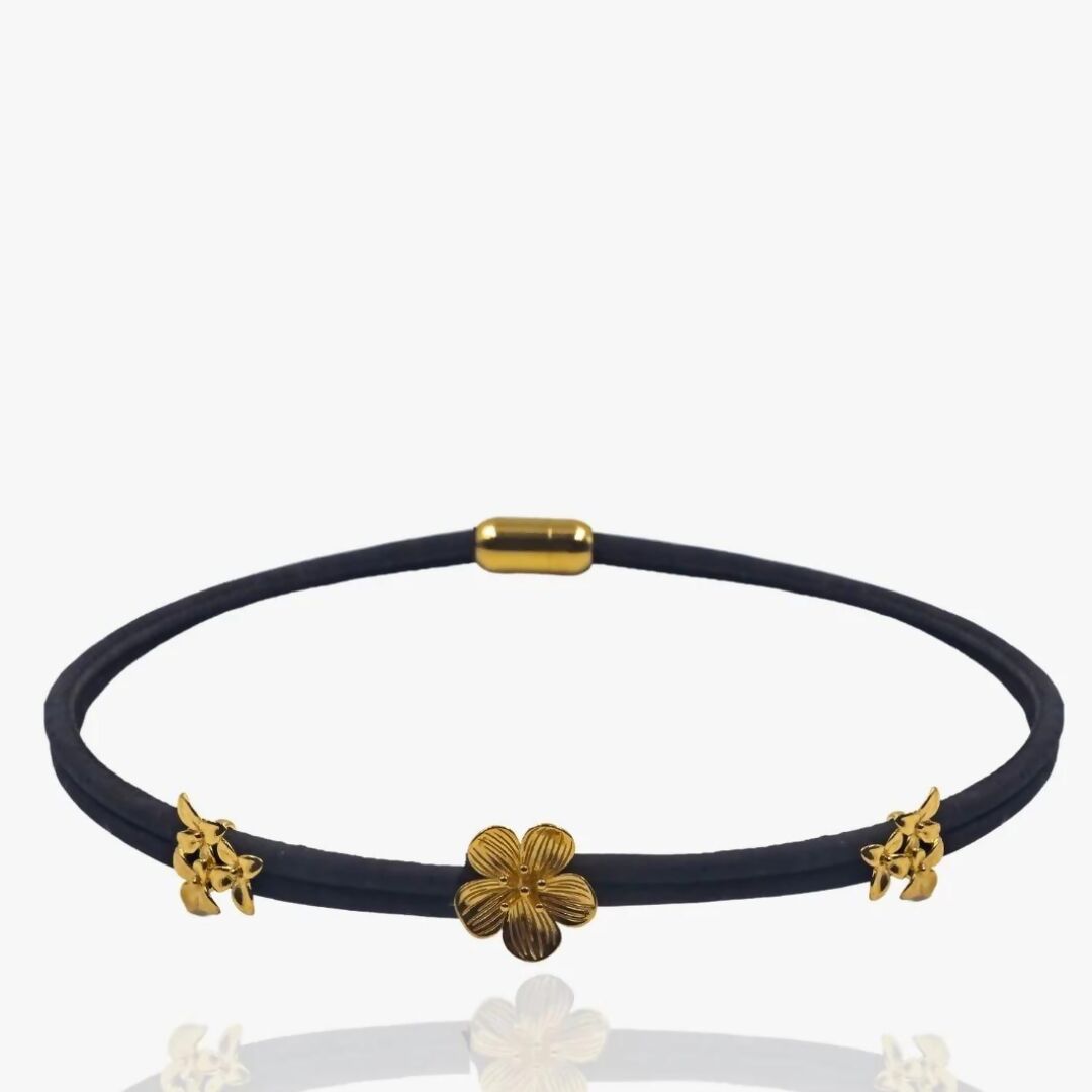 Iberis Gold Cork Necklace