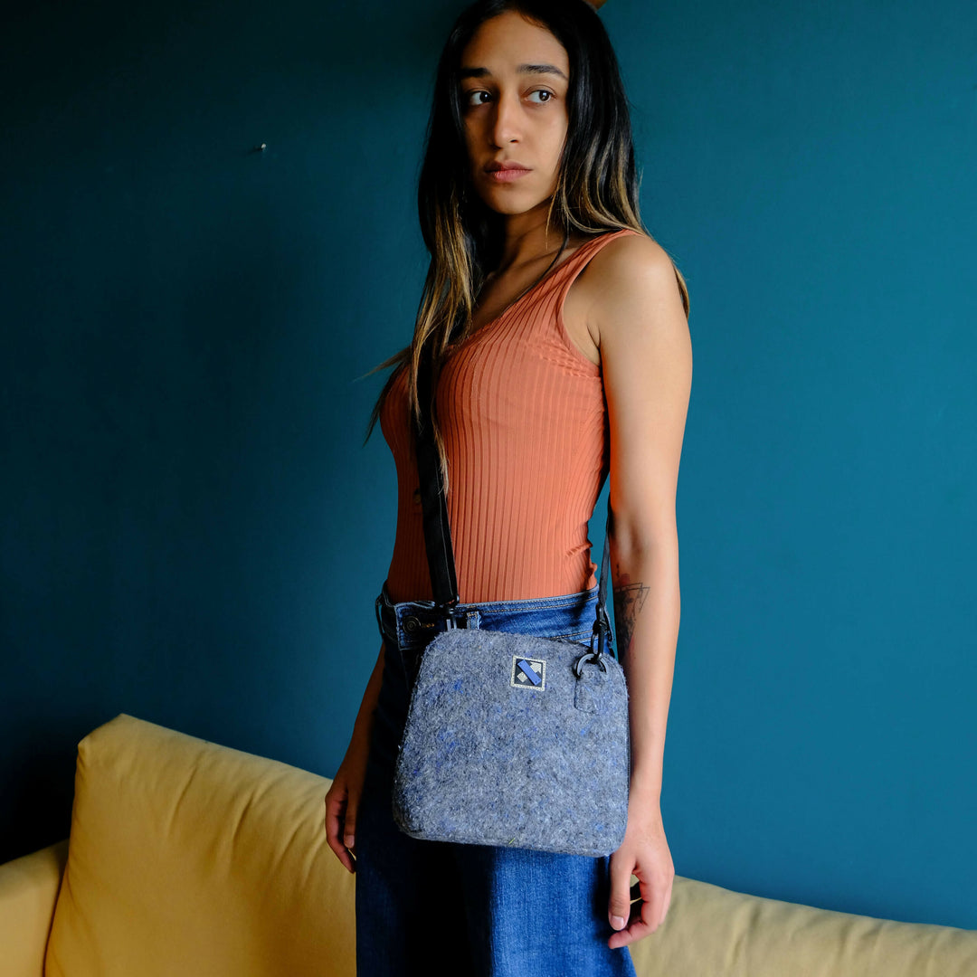 Minimalist Grey Sling Bag