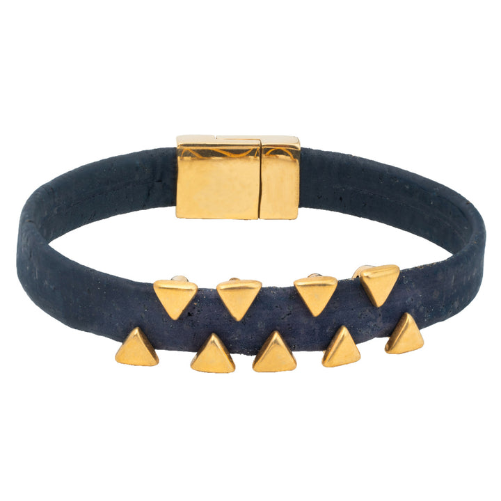 Nautical Gold Shark Tooth Cork Bracelet