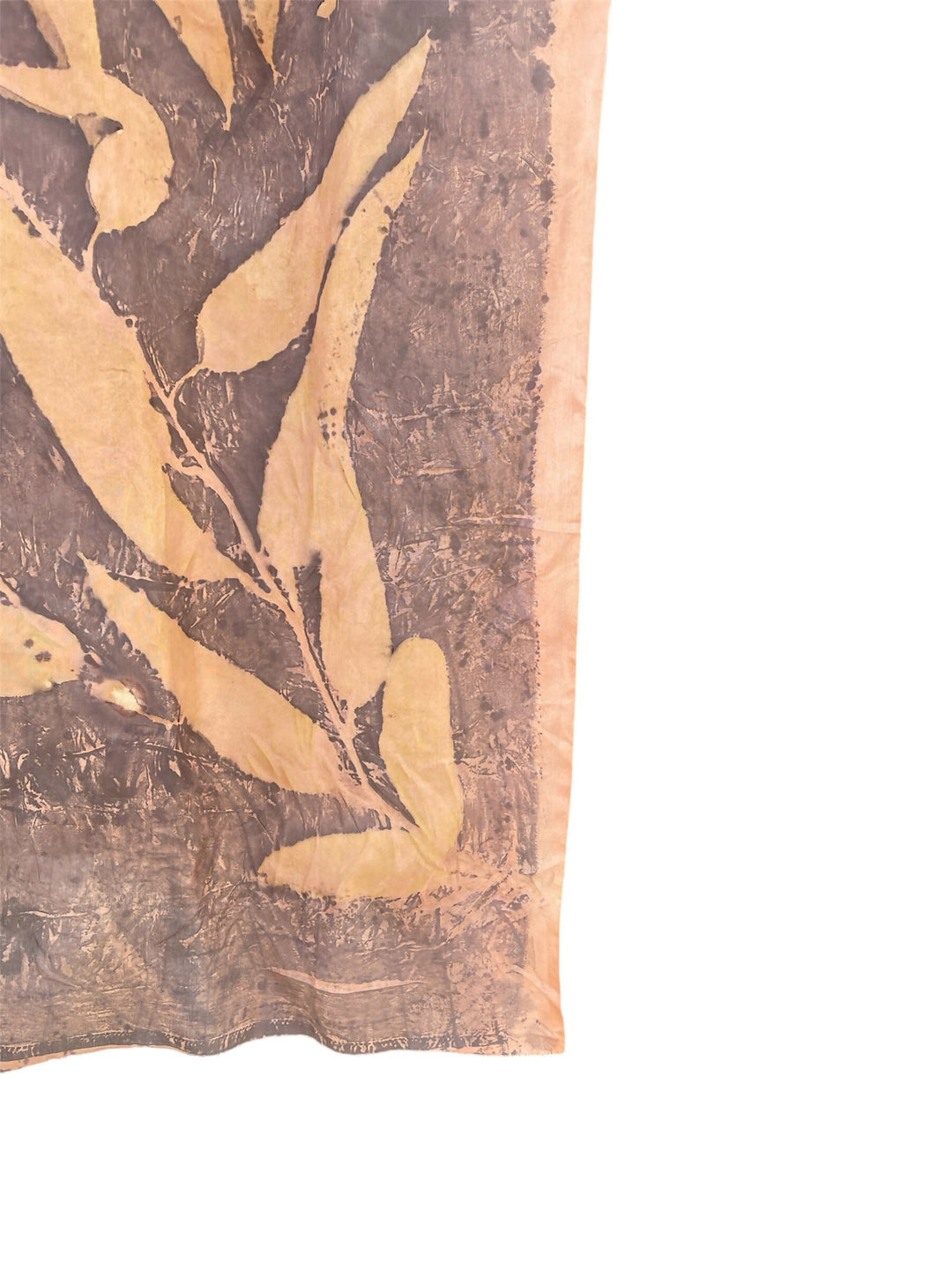 Eco-Printed Earthy Hues Stole