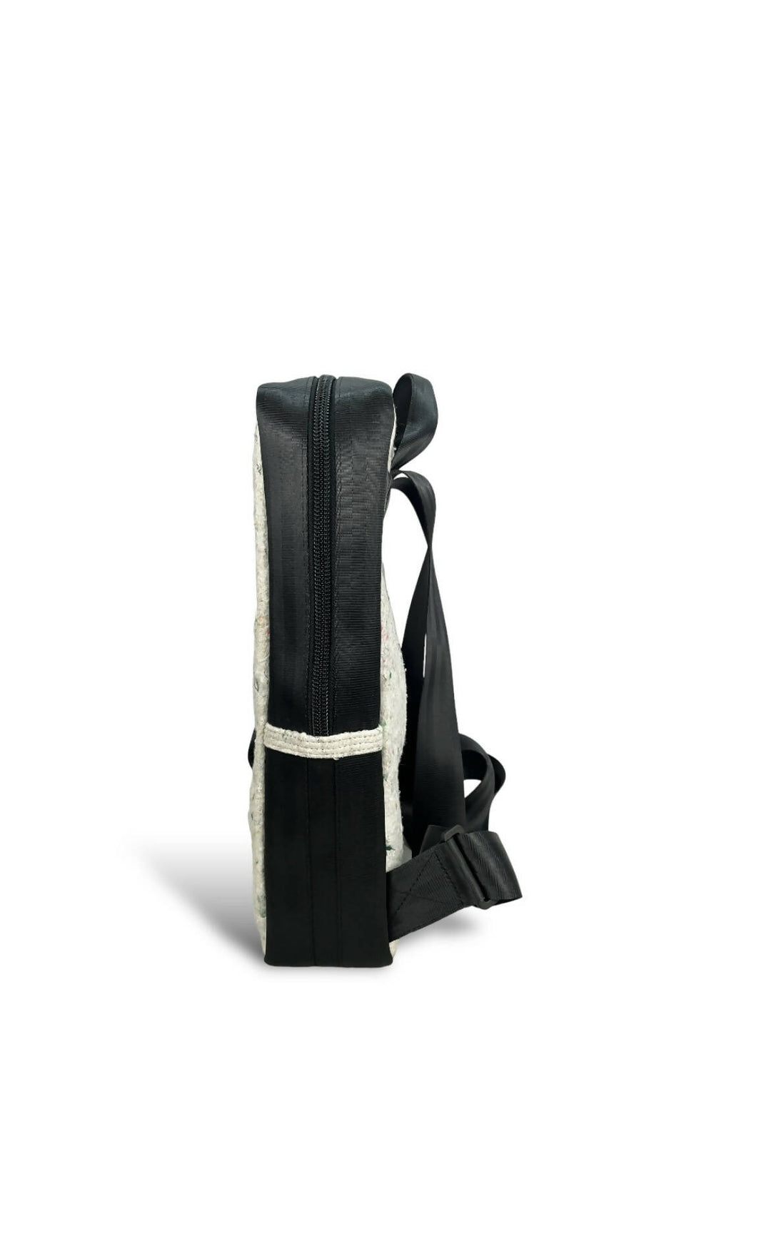 White & Black Laptop Backpack