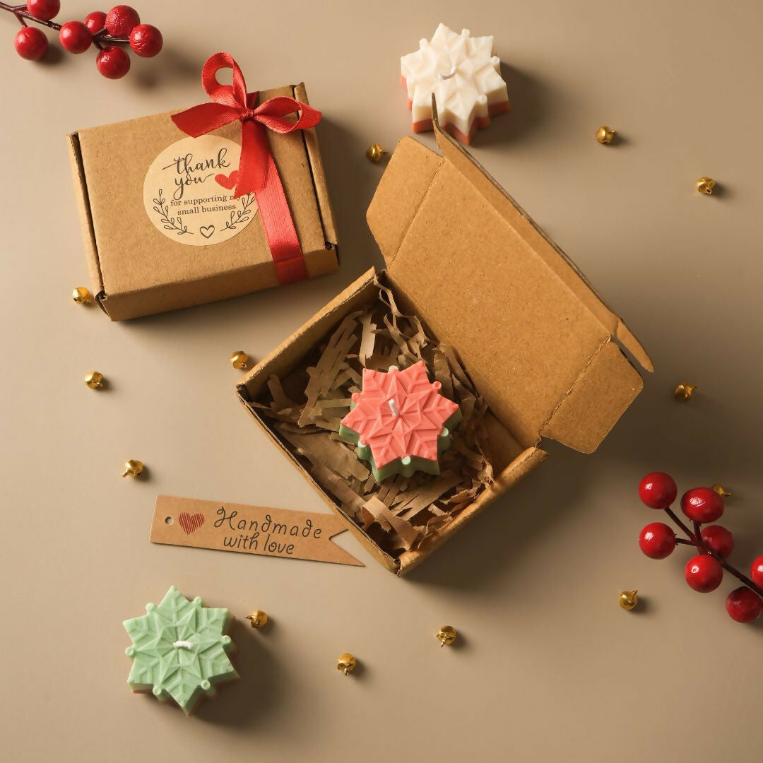 Snowflakes Soy Wax Scented Candle