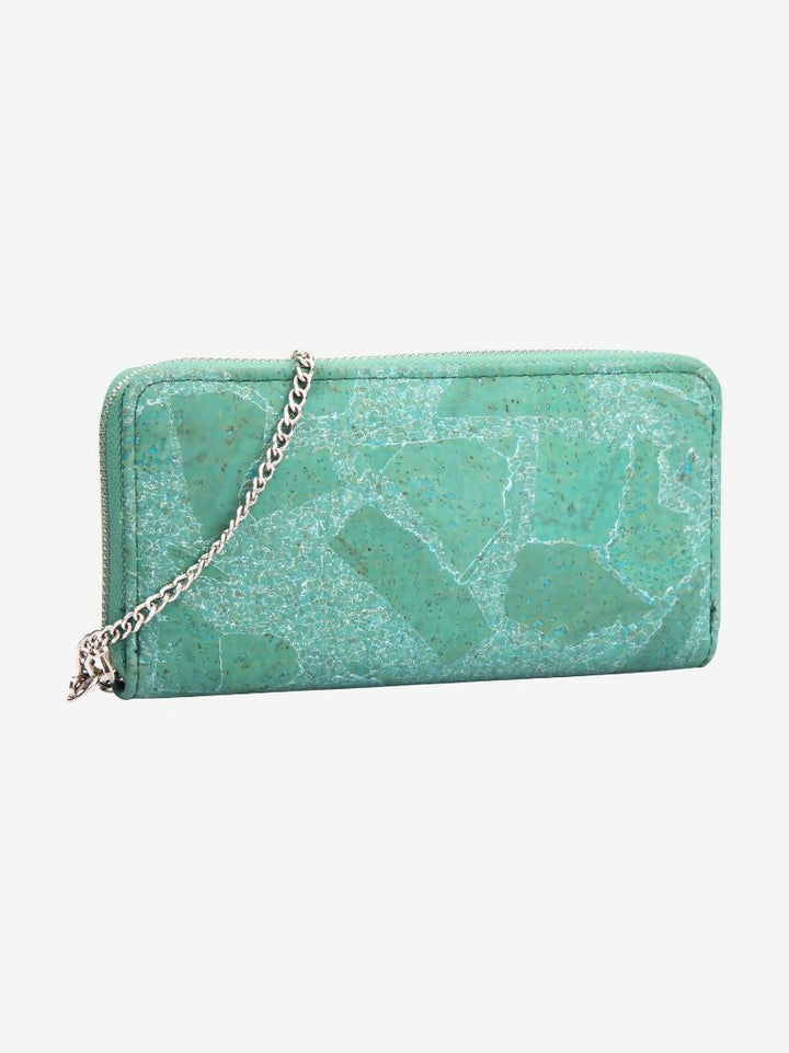 Green Cork Wallet Purse