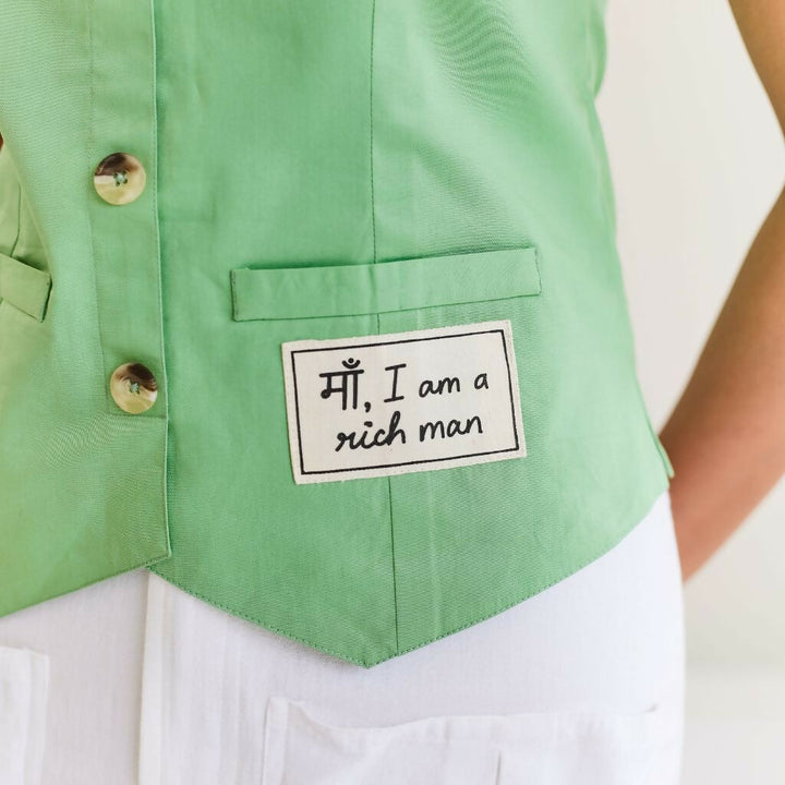 Green Cotton Vest