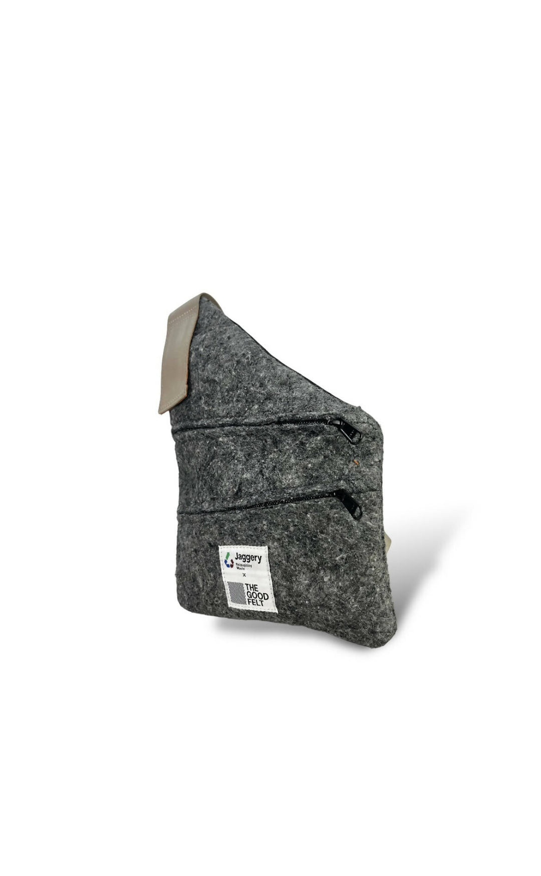 Grey Felt Hideaway Bag