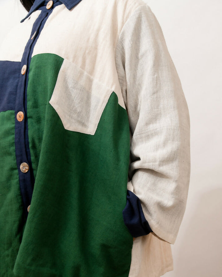 Blocked Layered Jacket