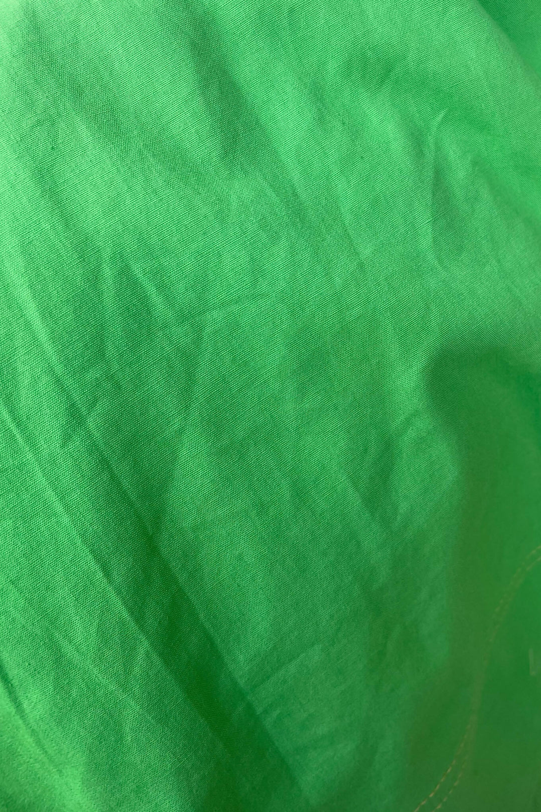 Green Contrast Mini Dress