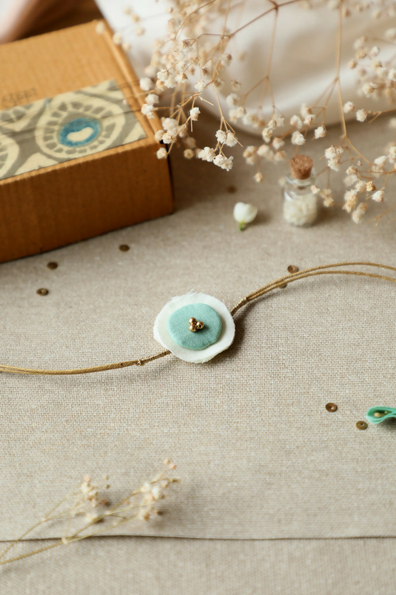 Light Green Artisanal Rakhi