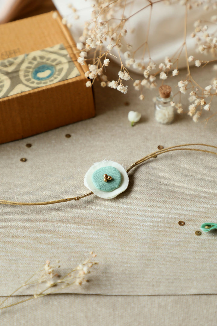 Light Green Artisanal Rakhi