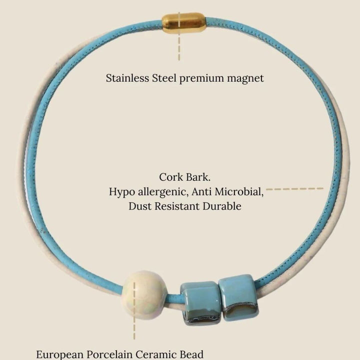 Peace And Skies Cork Necklace