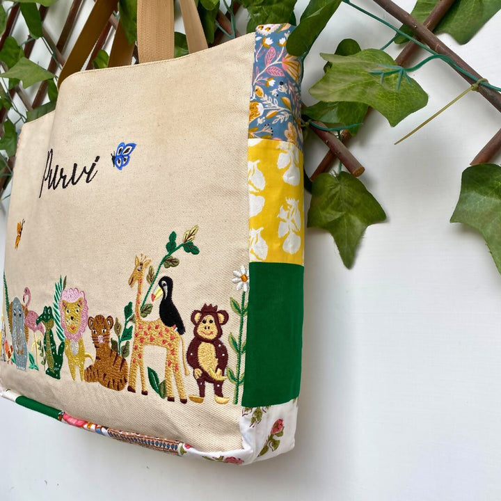 Customisable Flora Fauna Tote Bag