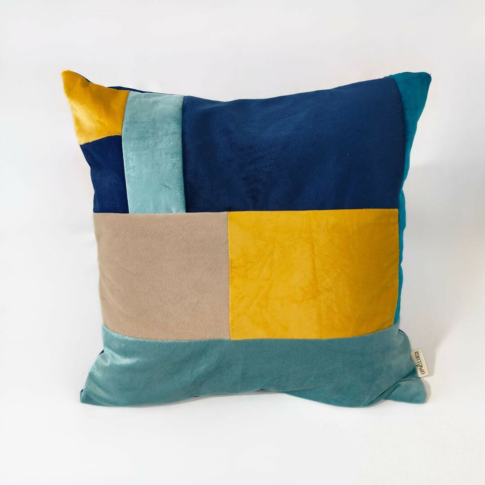 Ocean Hues Colour Block Cushion Cover