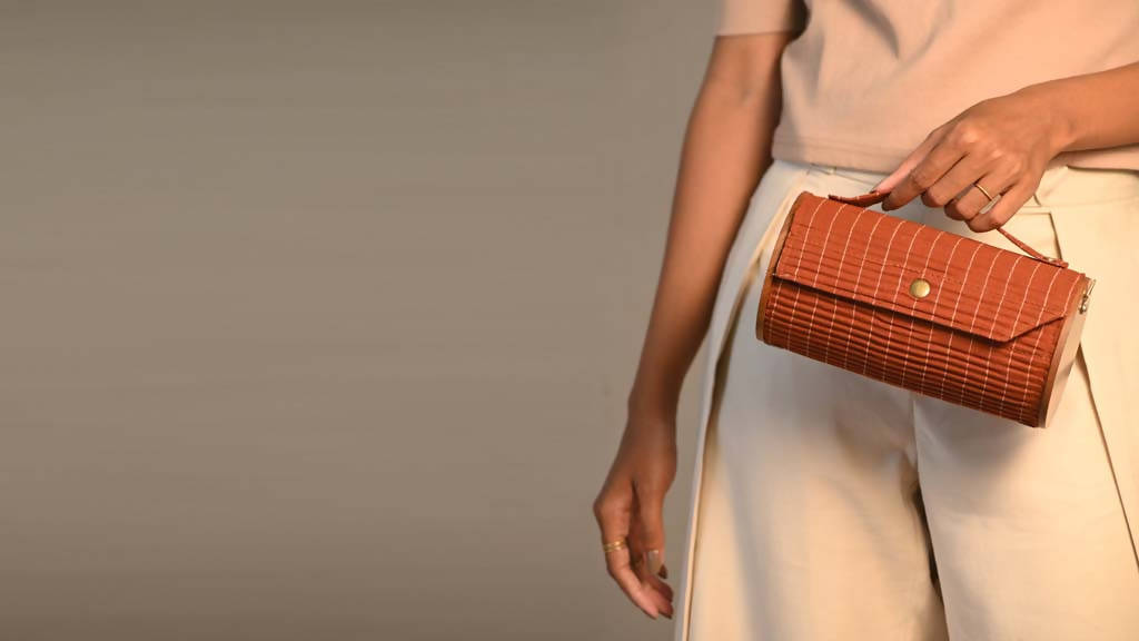 Earthen Hue Round Clutch