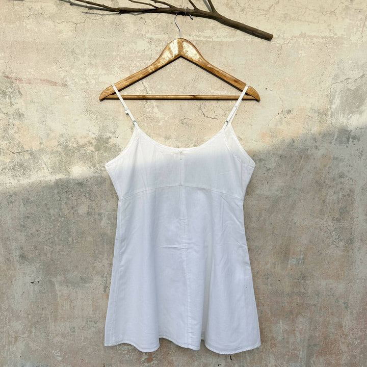 White Strappy Blouse