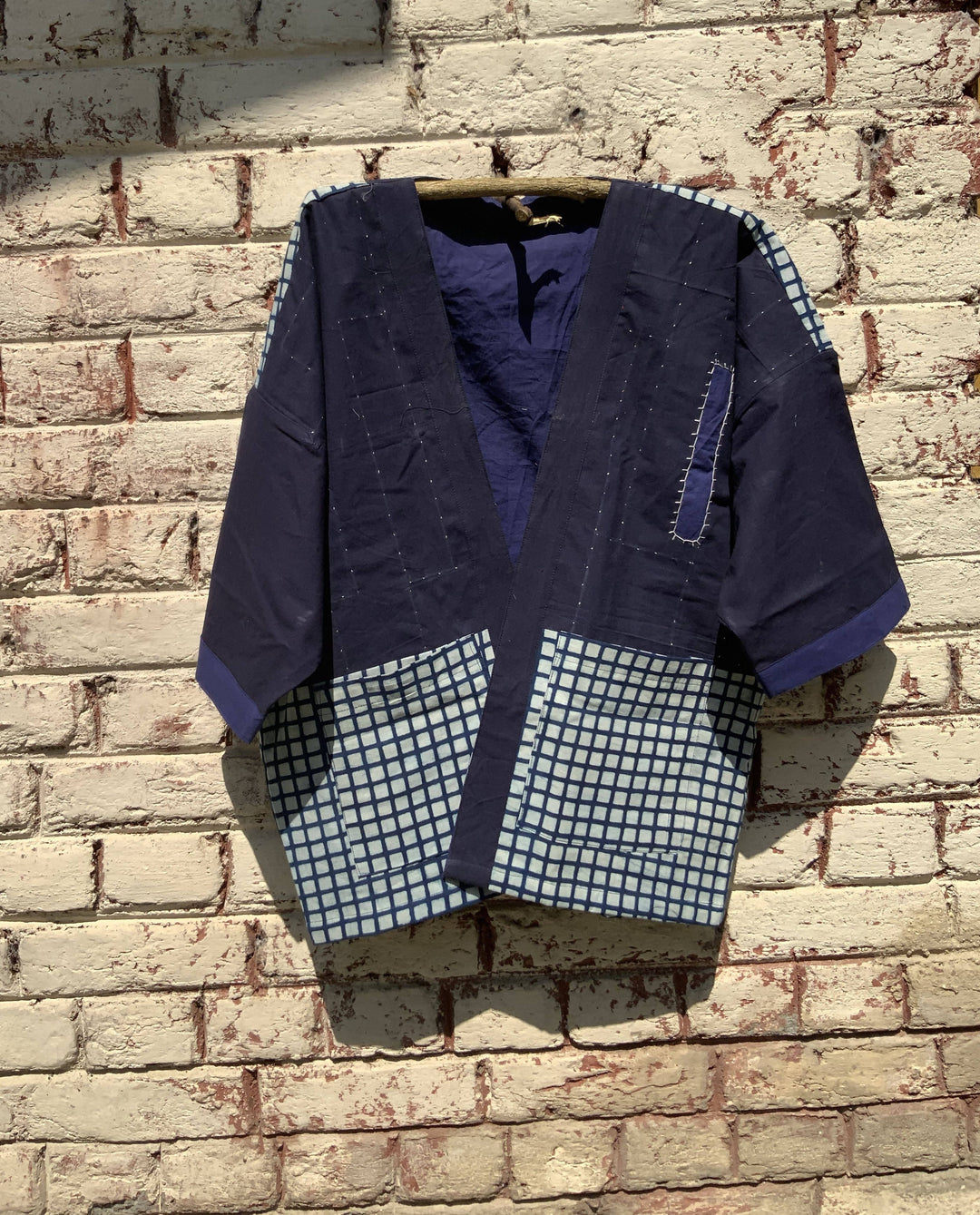 Indigo Hand Embroidered Kimono