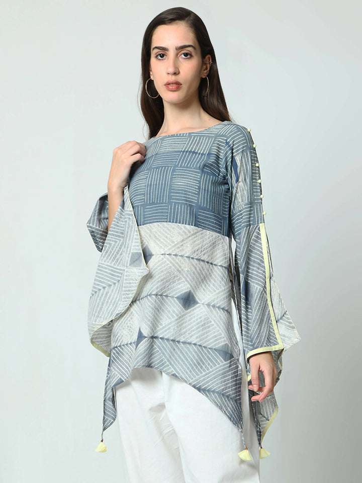 butterfly sleeve top with slits