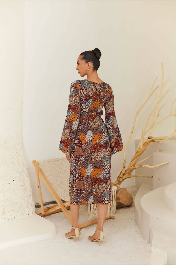 Multicolour Midi Dress