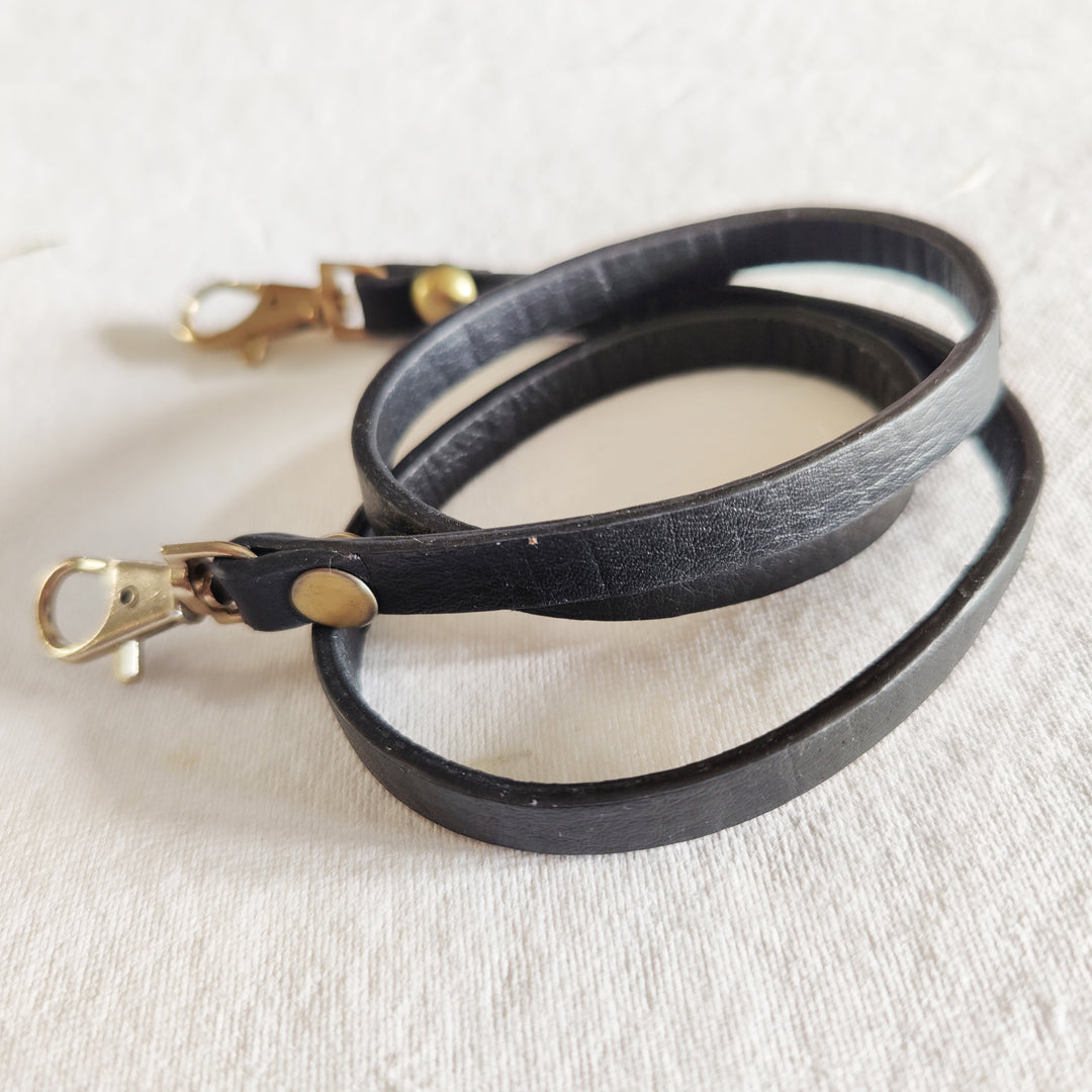 Black Leather Mask Chain