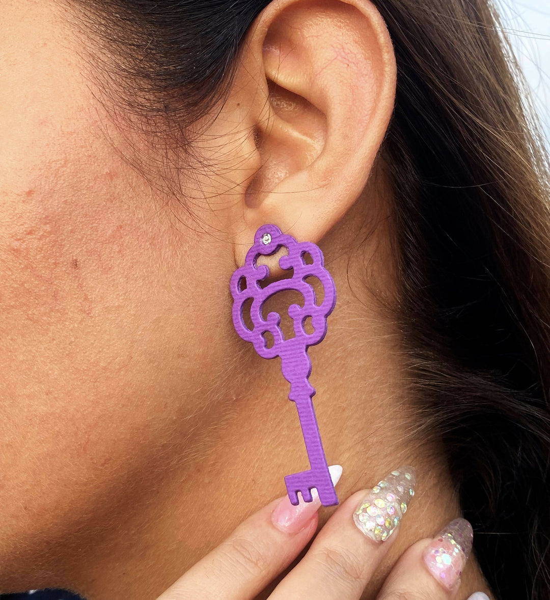Lock and Key Earrings