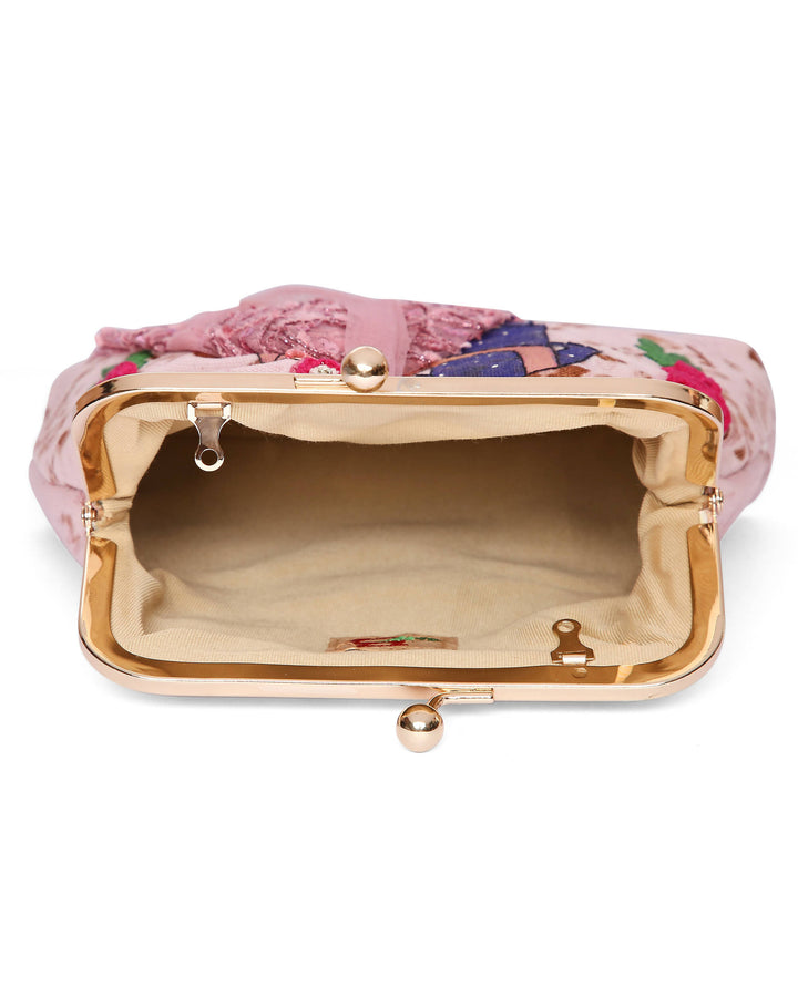 Upcycled Mitwa Clutch - Desi