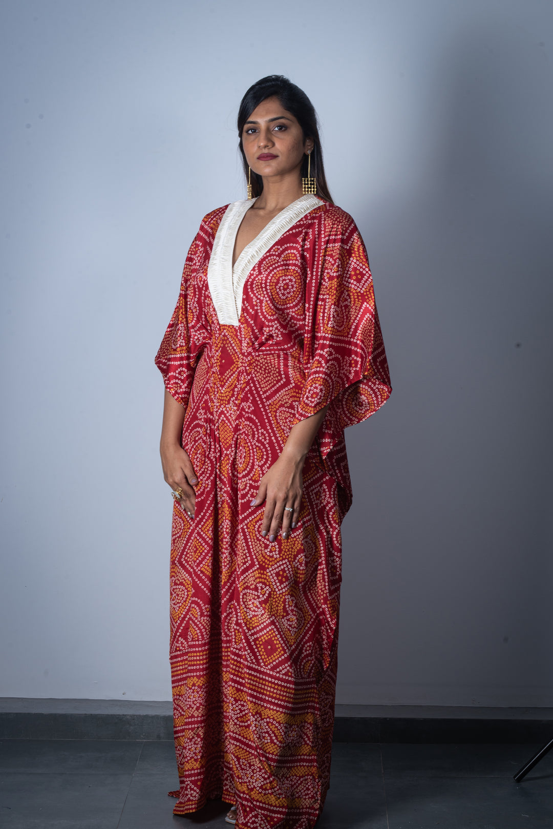 Feroze Bandhani Kaftan