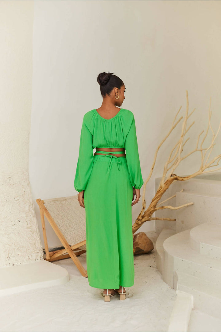Green Midi Skirt