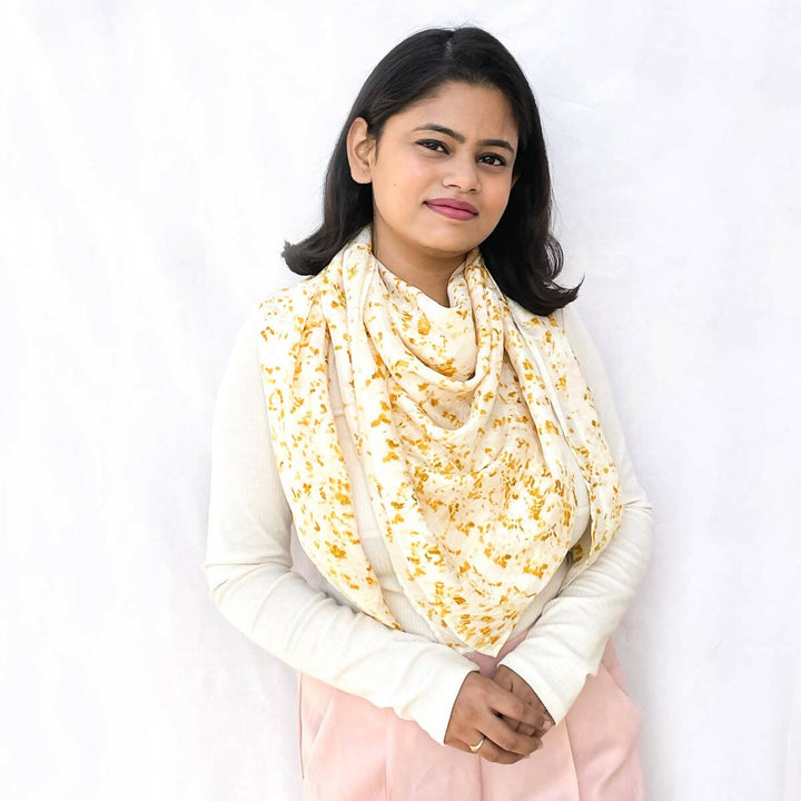 Yellow Silk Scarf