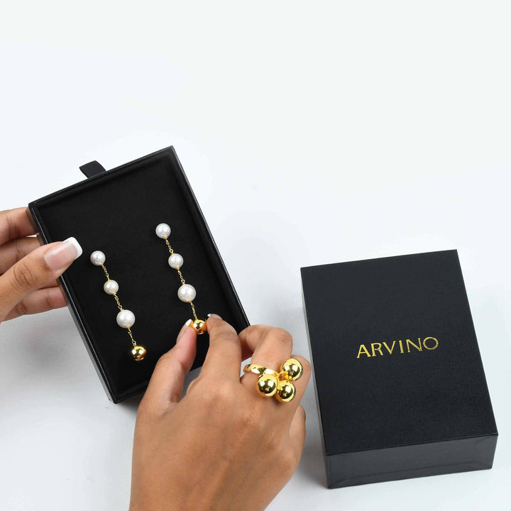 Baroque Pearl Charm Necklace