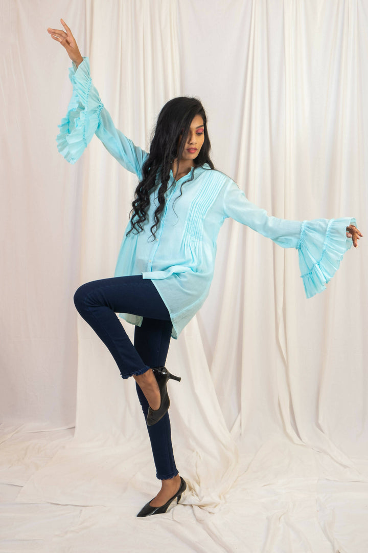 flirty pintuck top