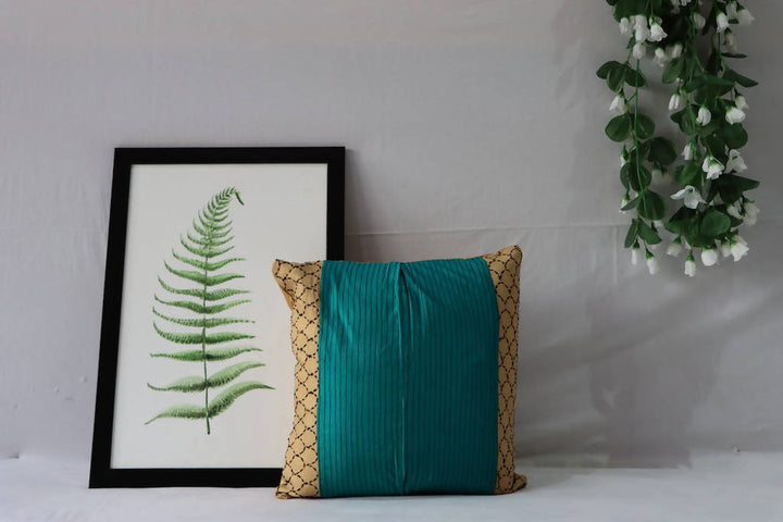 Green Silk Cushion Cover Set