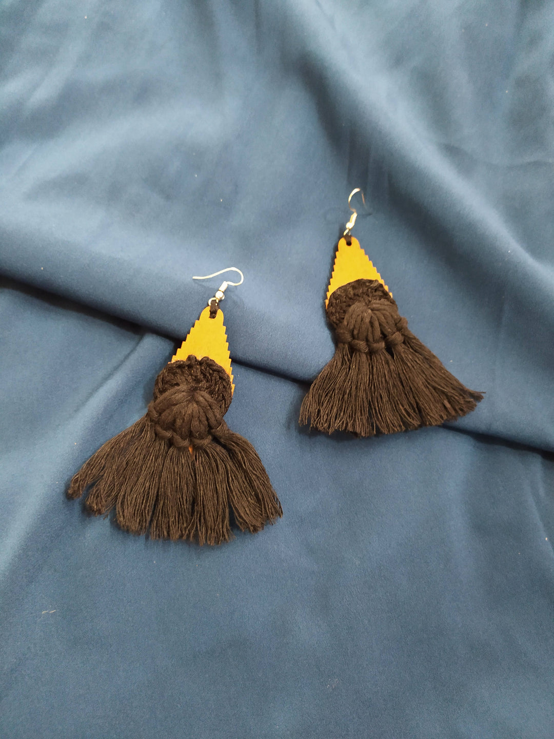 Black Tassel Danglers