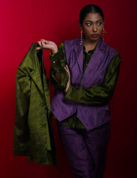 Moldavite Notch Collar Jacket