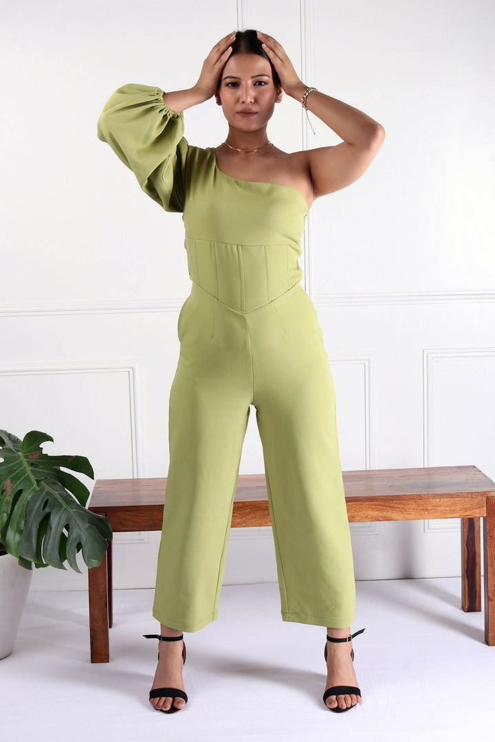 Cersie Lime Green Jumpsuit