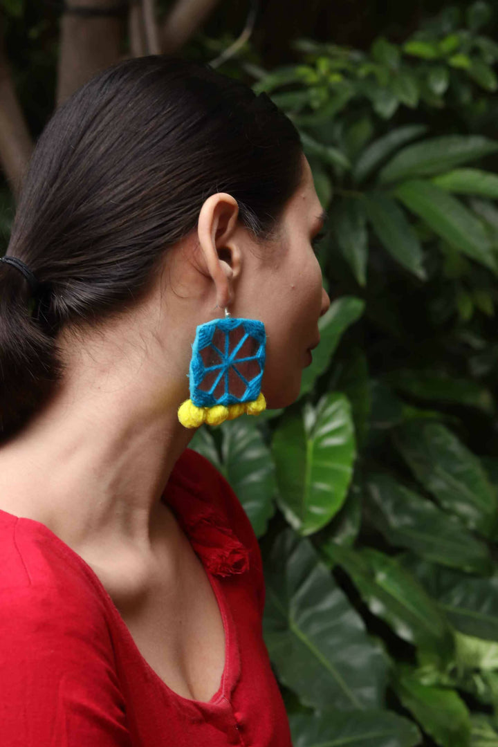 RANGOLI TEXTILE EARRING