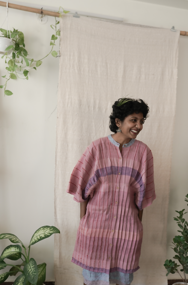 slim fit dress slacks Free-Fall-Fit Dress | Womens Upcycled Pink Dress | IRO IRO main image 1
