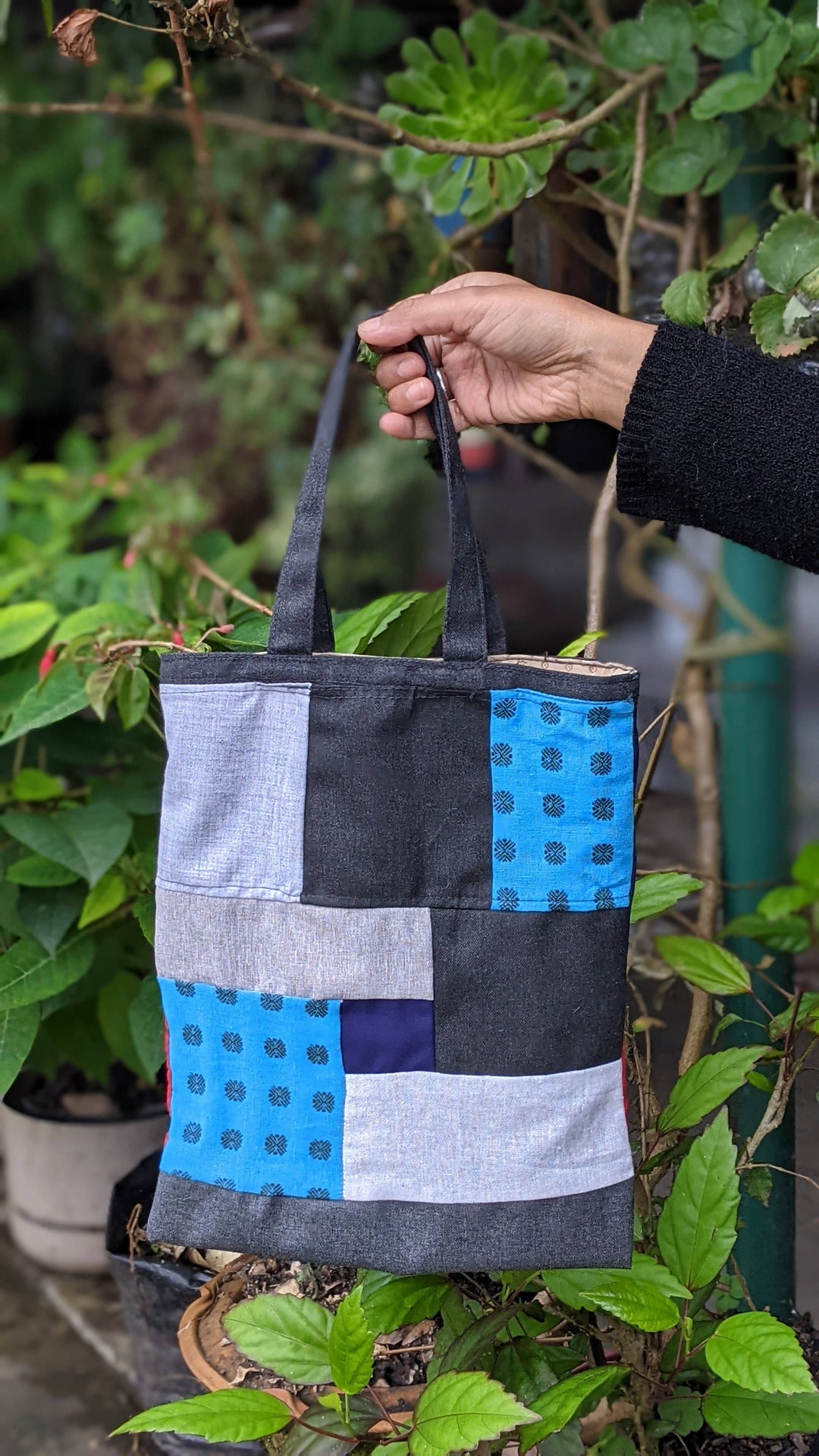 Unisex Patchwork Lunch Bag
