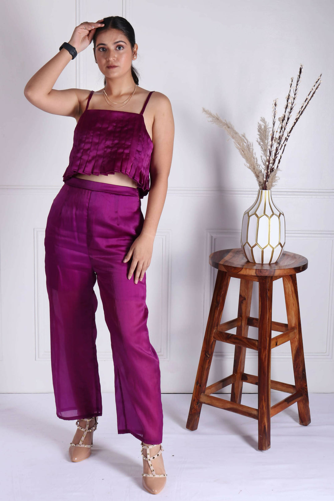 Issie Emerald Purple Top