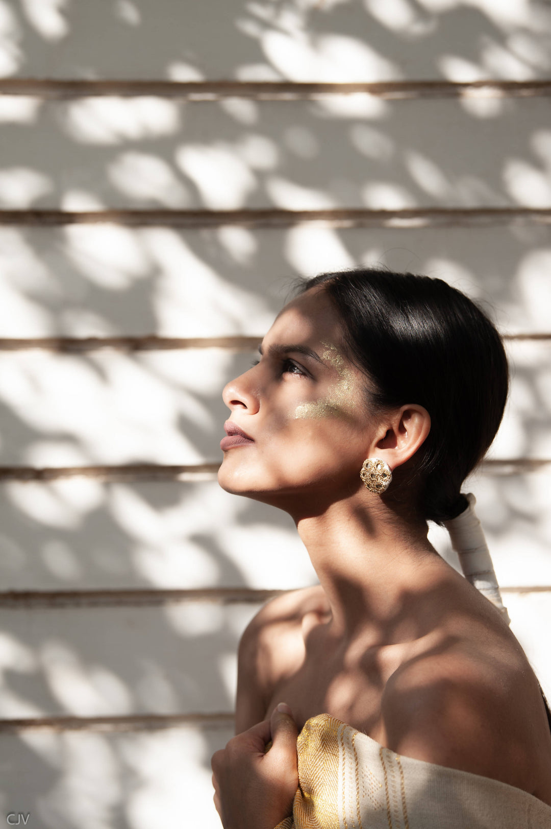 Gold Mirror Studs