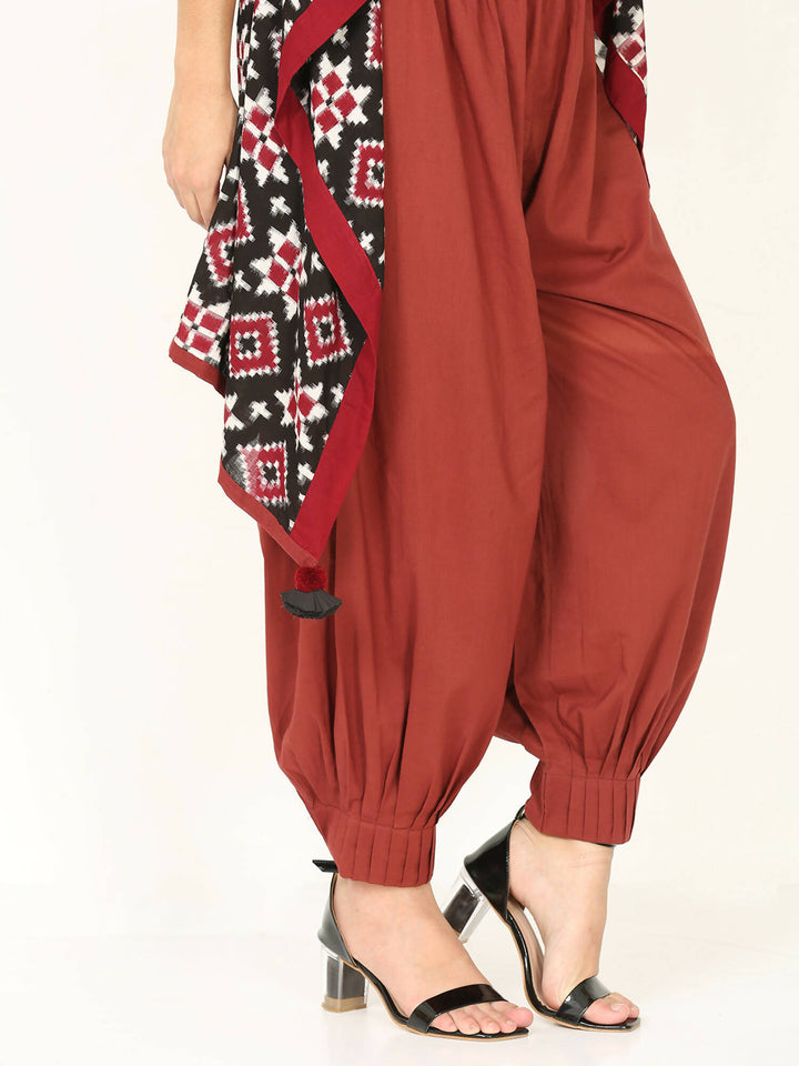 Double ikat cape