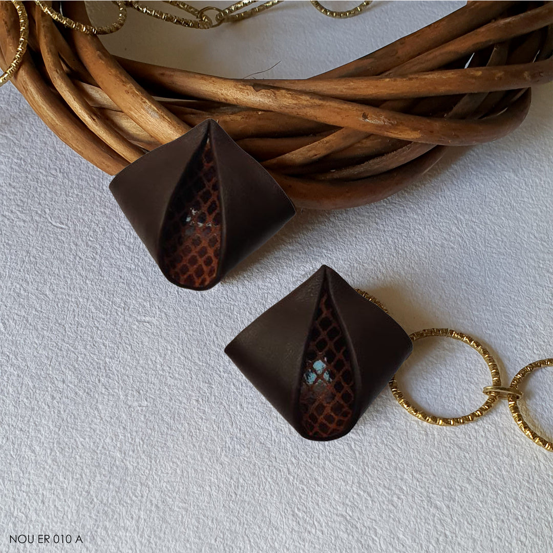 Ammil Earrings - Brown