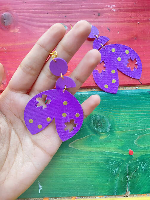 Purple Paper Danglers
