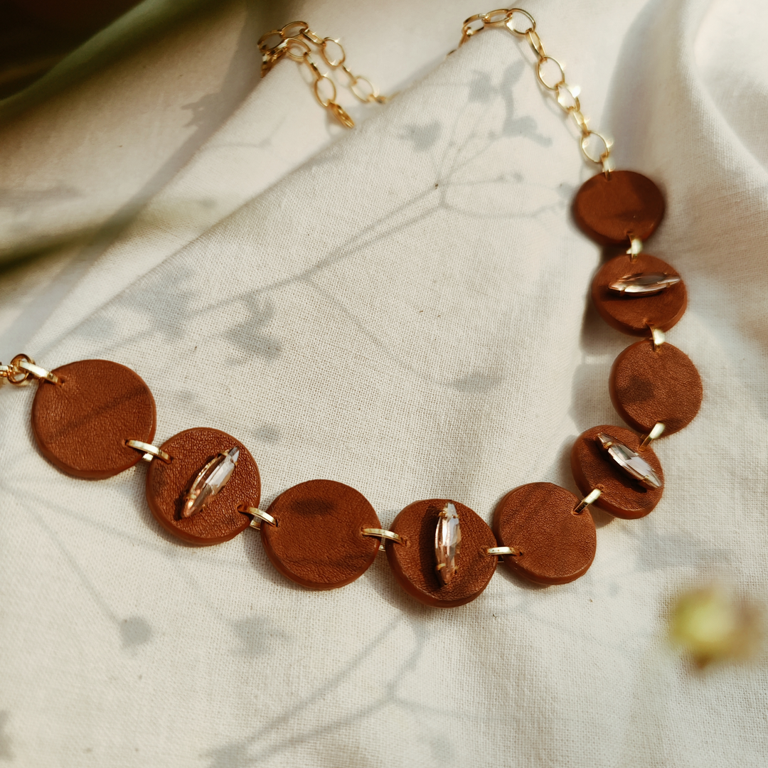 Tan Sequa Neckpiece